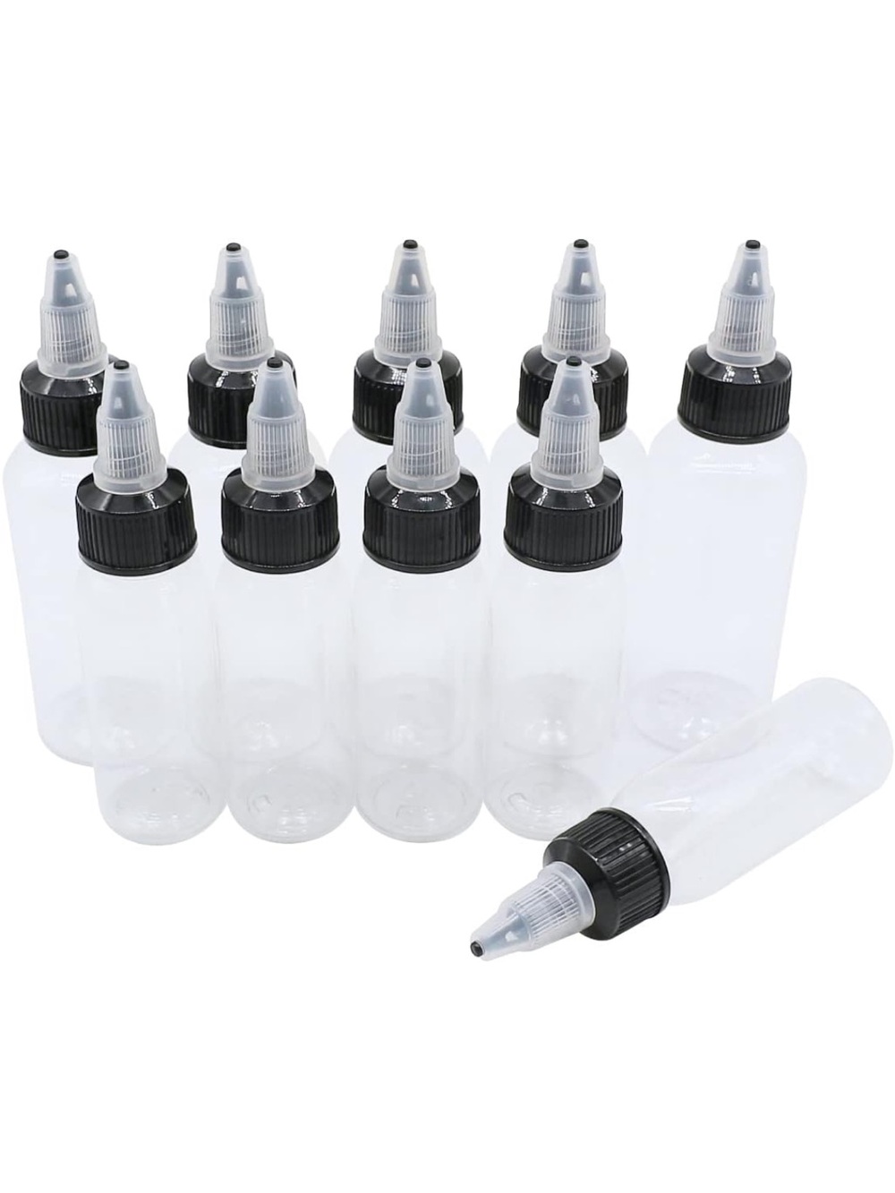 Clear 2 oz Squeeze Bottles bundle of 10